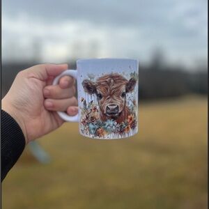 Highland cow mug, 11 oz mug, cow lover mug